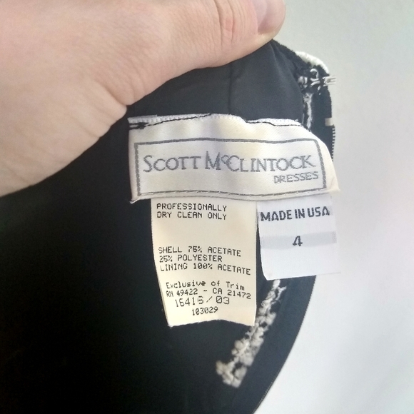 Vintage Scott McClintock Cocktail Dress 4 - Picture 7 of 7